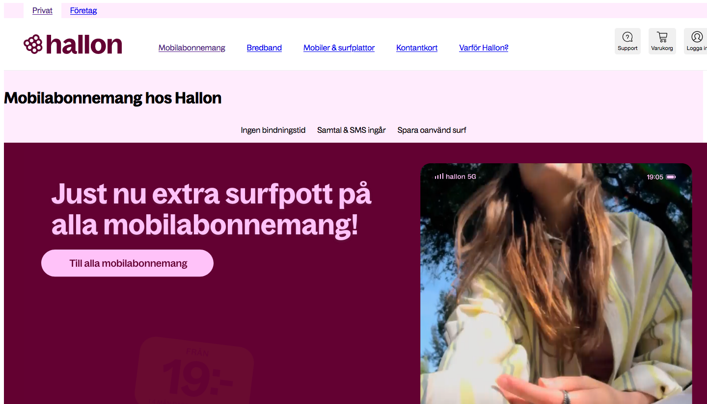hallon skärmbild