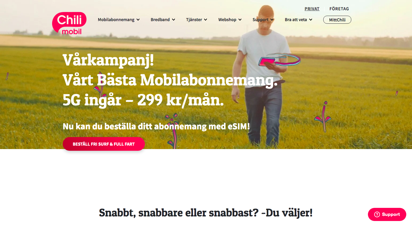 chili mobil skärmbild